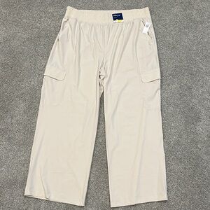 NWT Old Navy Beige Wide-Leg Cargo Pants
